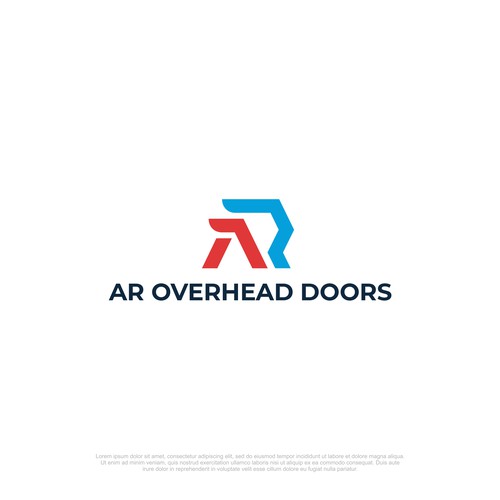 overhead door business logo rebranding Design by Jono.