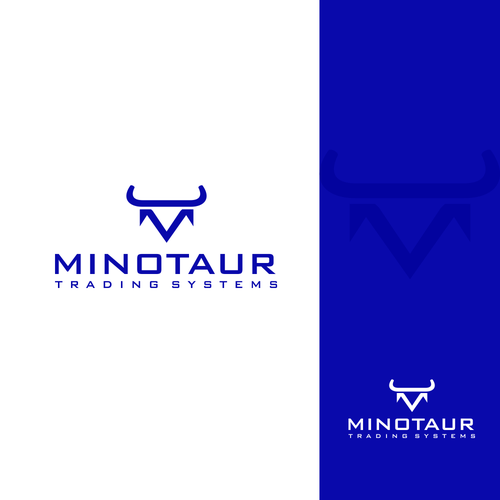 Powerful bull inspired logo for automated trading systems Diseño de Payung