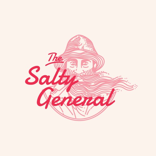 Salty New England General Store / sandwich shop combining classic text & modern imagery Design by Nacer Filez