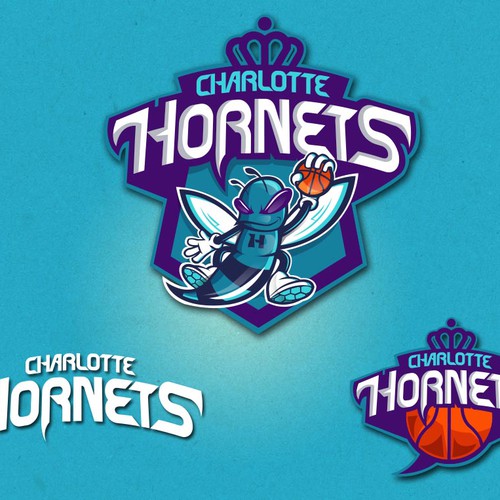 Community Contest: Create a logo for the revamped Charlotte Hornets! Design by Hugor1