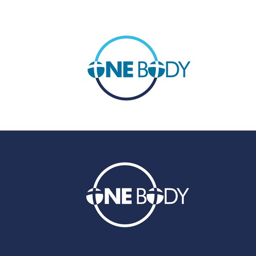 Design a logo for One Body Software showing inter-church community in the One Body of Christ. Design by Ladoblede