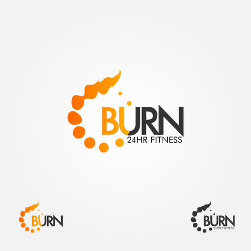 Burn 24 Hour Fitness Logo Design Logo Design Contest 99designs