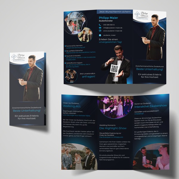 Advertising brochure for a wedding fair