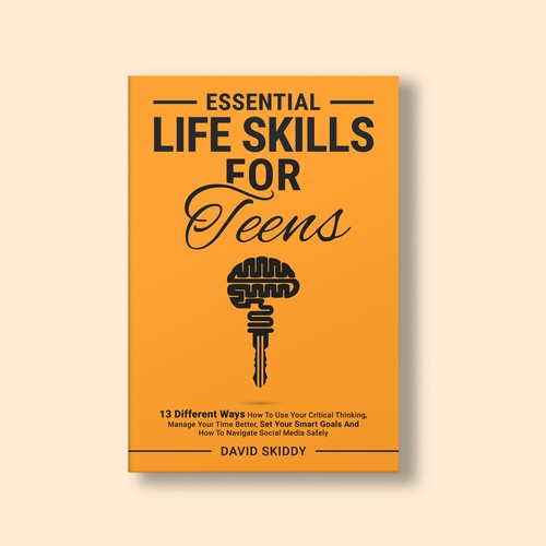 A powerful ebook cover for Essential Life Skills For Teens Design by The Cloud Digital