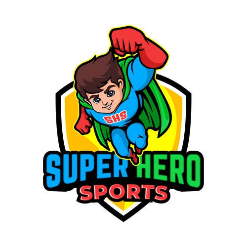 logo for super hero sports leagues デザイン by brint'X