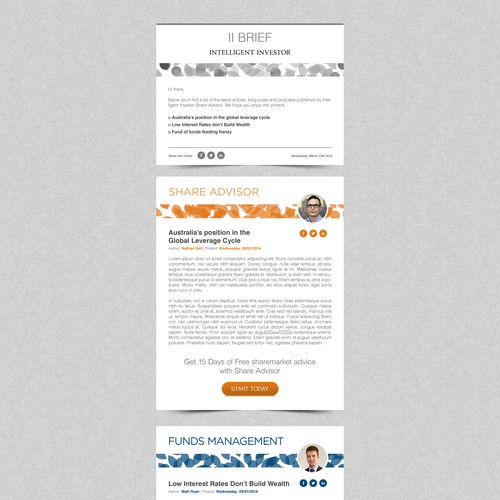 Designs Create A Weekly Email Newsletter Template For Intelligent
