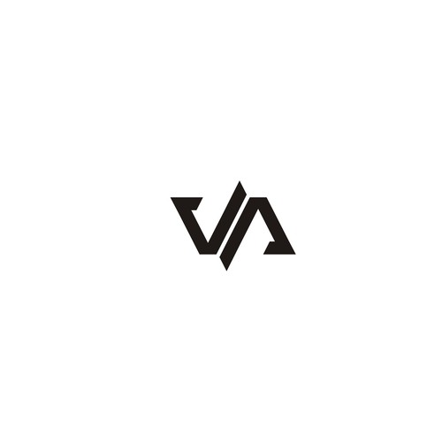 VA Monogram Logo for All Over Print Design by @muhsinyana