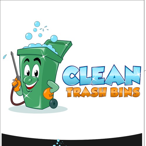 logo for Clean Trash Bins-ontwerp door davidfern