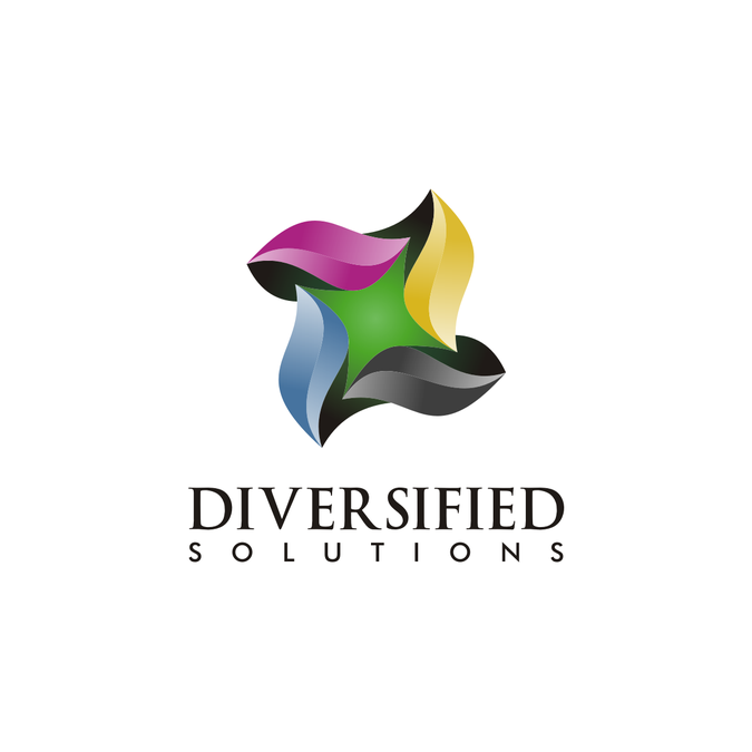 Create a more modern, geometric logo for Diversified Solutions with ...