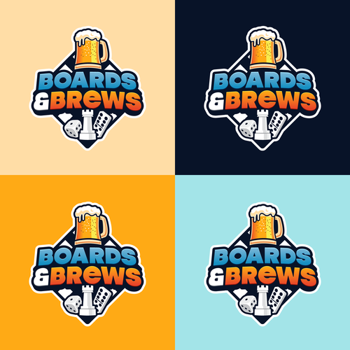 Designs | Fun logo for social group focused on beer & board games ...