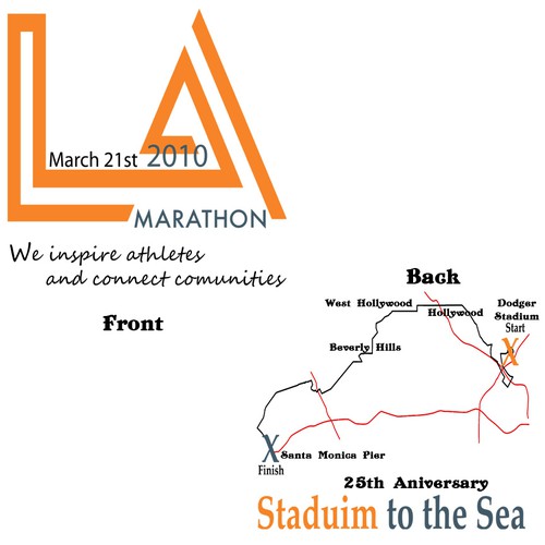 LA Marathon Design Competition Design by Becky Callens