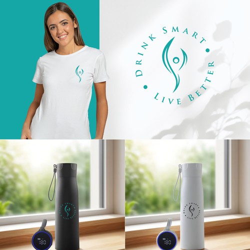 e-commerce product smart water bottle logo and brand designs Design by X-DNA