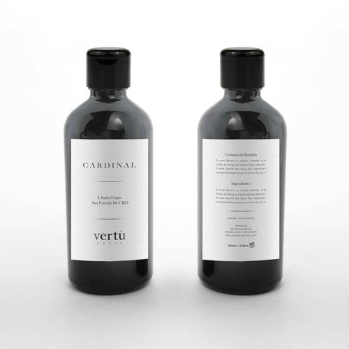 Vertu cosmetic brand need his new label , simple and chic Design by • MorrBrother •