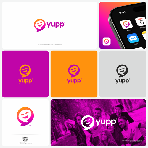 Designs | Design a Fun & Playful Logo for a Friend-Making App | Logo ...