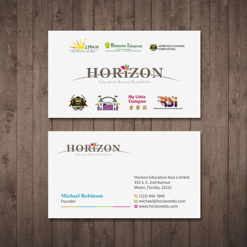 Impactful business card design for an educational platform Design by Tcmenk