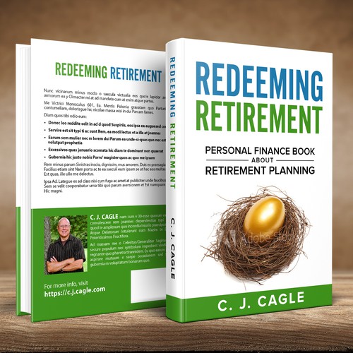 Redeeming Retirement Book Cover Design Design by Sam Arts✮⋆˙