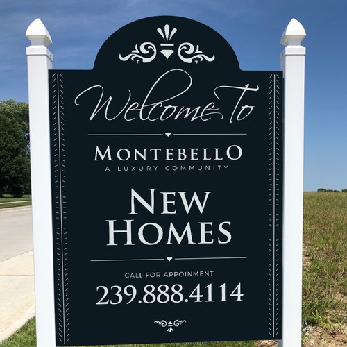 Upscale and Sophisticated New Homes for Sale - Signage Design by si_JambuL