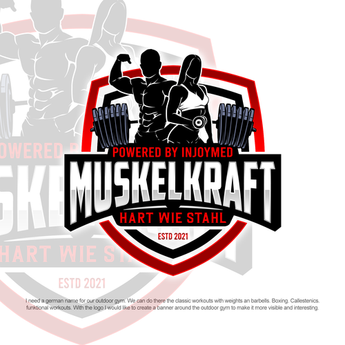 Design di Create a logo for cool outdoor Gym in the „golden age Bodybuilding times“ style. di Grapìkal
