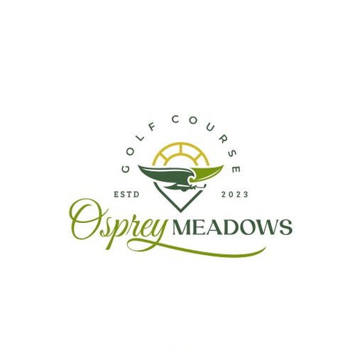 Golf Course Logo - Osprey Meadows Golf Course at Tamarack Design by pecellele pencil