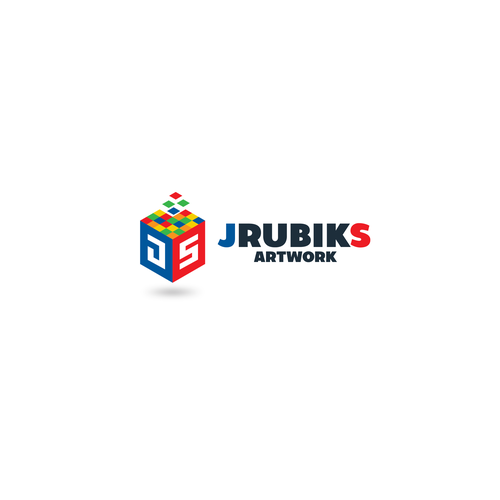 Puzzle together a Rubiks Cube Art business design! Design by Man632