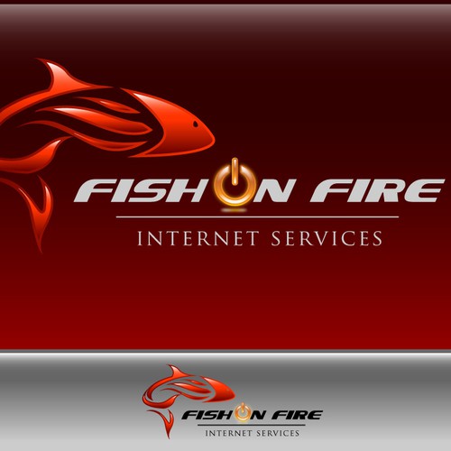 Fish on Fire - Internet Services Logo Design by Hendiawan