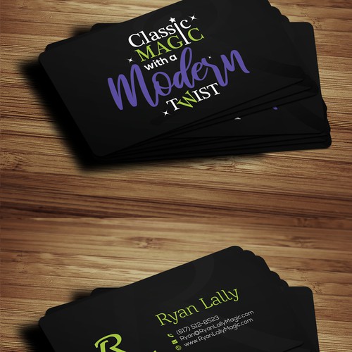 Design a magician's business card Design by (VEER)