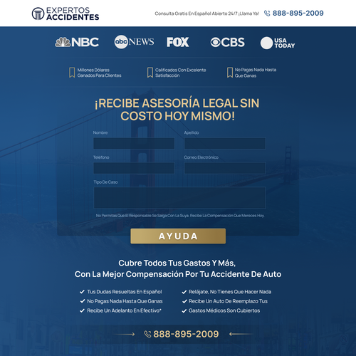 Landing page design contest entry by thecenx