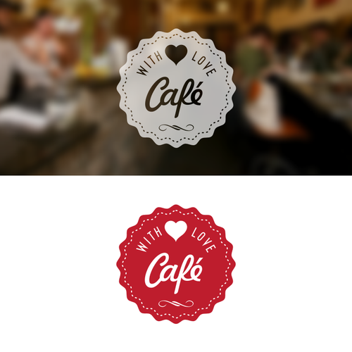 Logo for With Love Café Design by Angga Panji™