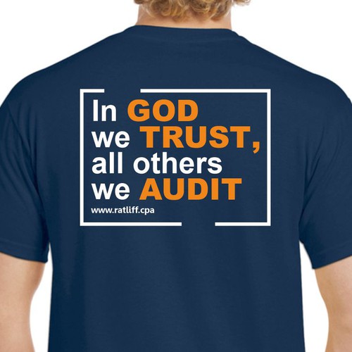 We need a t-shirt for a modern, accounting firm who Audits Non-Profits Design by anthronx