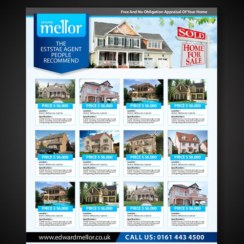 State of the Art newspaper advert design for Estate Agent Diseño de ✅✅AnakBabe✅✅