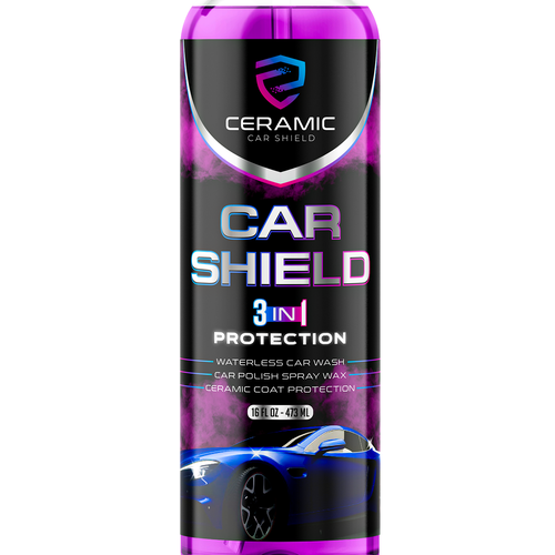 Ceramic Car Shield needs a design for its Wash, Wax, and Protect. Design réalisé par ZAKIGRAPH ®