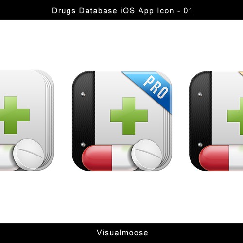 New icon for my 3 iPhone medical apps Diseño de visualmoose