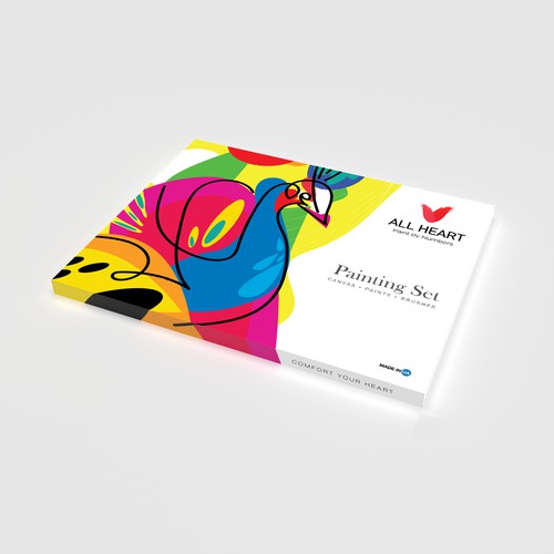 Paint By Numbers box design. Colourful attention-grabbing. Detailed description provided. Design réalisé par baugaus