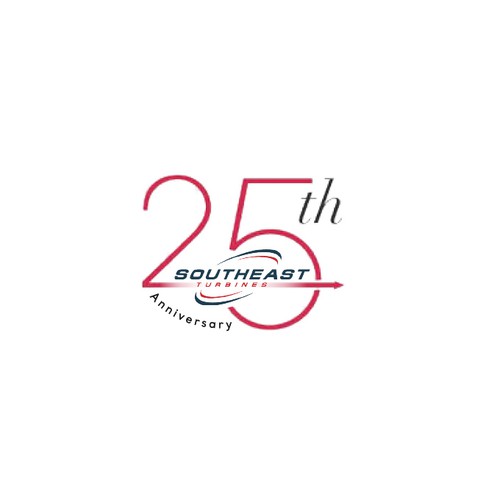 Modern 25th Anniversary Logo Design by OUATIZERGA Djamal