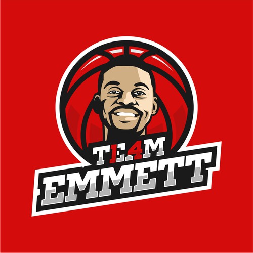 Basketball Logo for Team Emmett - Your Winning Logo Featured on Major Sports Network Réalisé par HandriSid