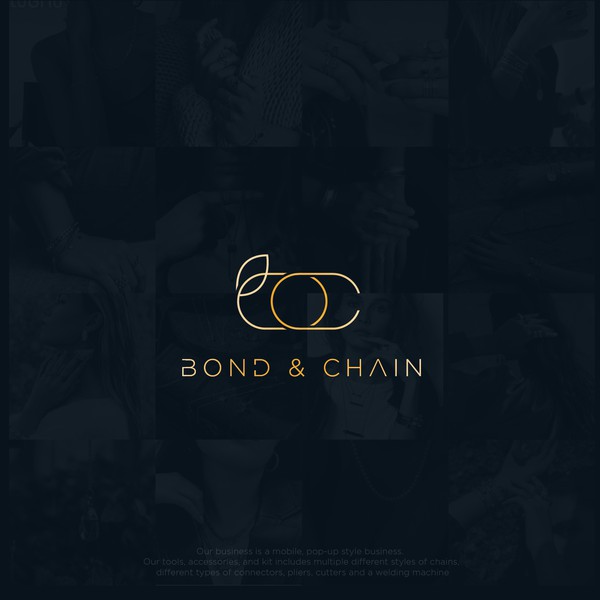 Bond and Chain logo concept
