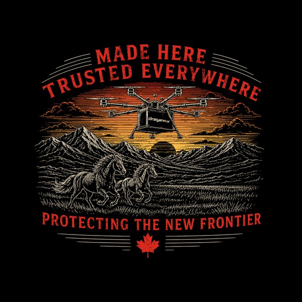 Draganfly Calgary Stampede T-Shirt Design
