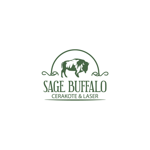 Design an American Bison themed logo for a specialized coating company in Montana. Design réalisé par DrikaD