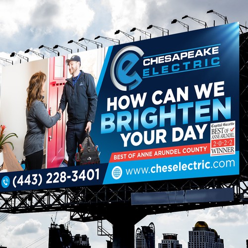 Chesapeake Electric Billboard Design by icon89GraPhicDeSign