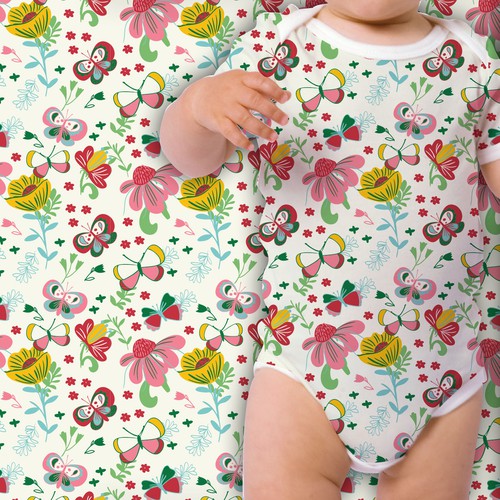 Illustrations to print onto a baby clothing- onesie, nursing cover, headbands, leggings..etc Design by Fe Melo