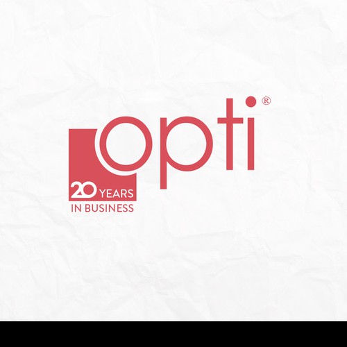 Opti 20th Anniversary Logos Design by Kachus