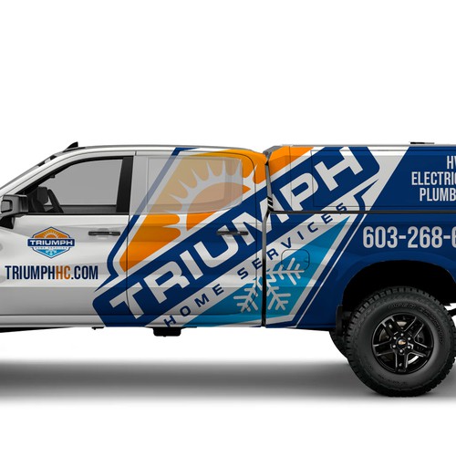 Hvac truck wrap Design by mateuzord