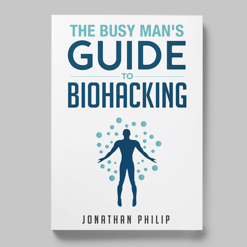 Exciting and unique book cover for mind, body, spirit and health optimization that appeals to men Design by Nitsua