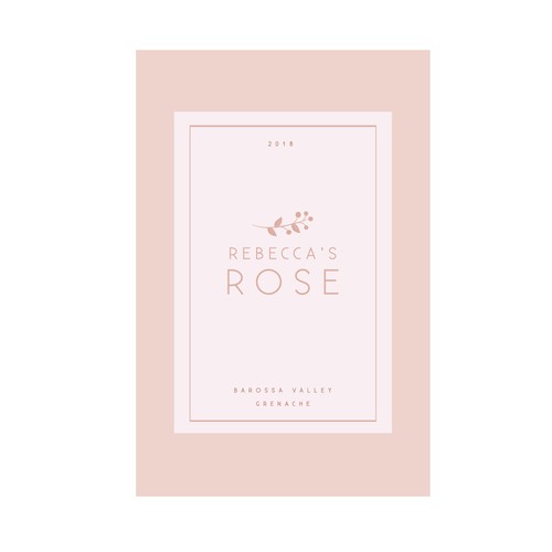 Design an Australian rose wine label Design by Rosemarijn