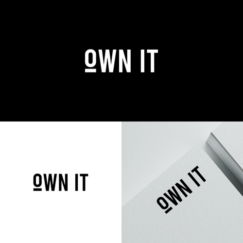 Edgy logo design for OWN IT Design by code.signs
