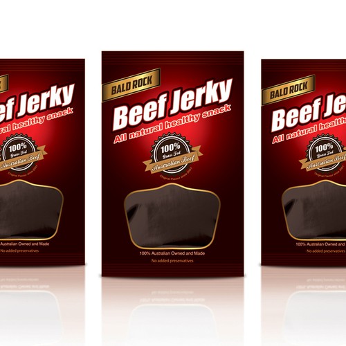 Beef Jerky Packaging/Label Design Design by g3mrk