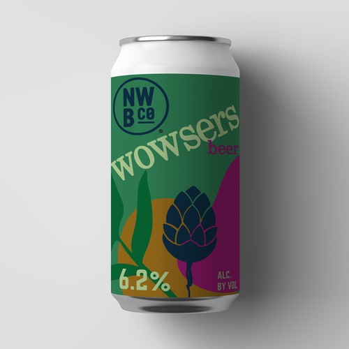 Hop Forward beer label Design by PolinaM