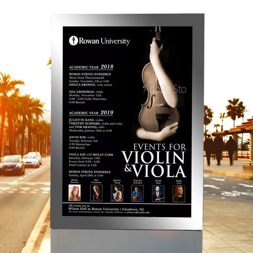 Music Series Poster violin/viola Design by Bayu5150