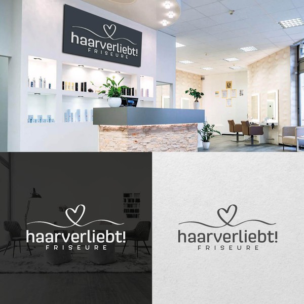 Design by creative_cherry titled "Logo Haarverliebt! Friseure"