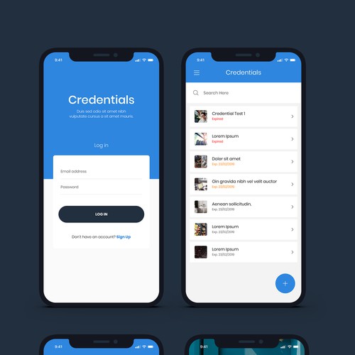 Designs | Design UI/UX for credential monitoring iOS app. | App design ...